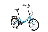 moma bikes Falträder First Class 20', Aluminium, Shimano 6 Gänge, Sattelkomfort