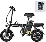 DEEPOWER Klappbares Elektrofahrrad, Elektrofahrrad, 48V 10Ah herausnehmbarer Akku, 250W Motor, Doppelscheibenbremsen, Citybike für Erwachsene (10Ah)