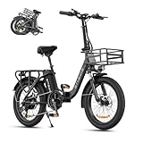 ENGWE L20 SE E Bike Klapprad 20 Zoll Elektrofahrrad, 15.6Ah Lithium-Akku für Lange Reichweite bis 140KM, 7-Speed E-Bike Herren Damen