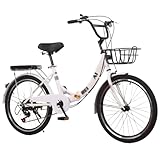 20' 22' 24' 26' Faltrad - Fahrrad Mit 21 Gängen, Rahmen Aus Kohlenstoffstahl, Klapprad Für Den Stadtverkehr, Klapprad Mit Kissen A,22 inch